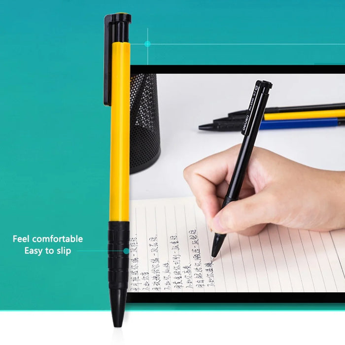DELI 6546 36-Pack Ball Point Pens 0.7mm Bullet Tip Pen with Pen Clip for Students, Business Office - Black - 3