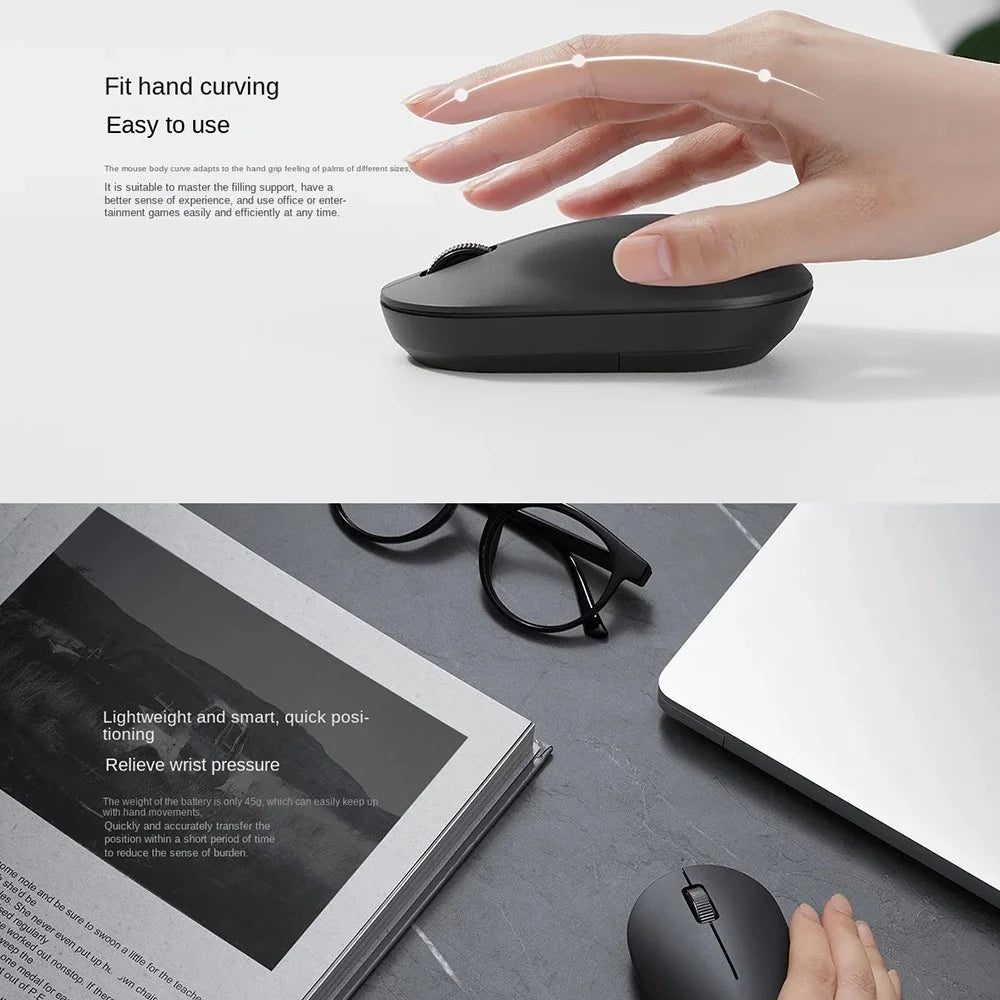 XIAOMI Lite 2 MWXSB02YM 2.4GHz 1000DPI Ergonomic Optical Mouse Gaming Mice (Chinese Version) - 4