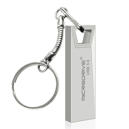 MICRODRIVE 32GB Metal U-disk High Speed Computer Laptop USB 3.0 Flash Drive - Silver - 1