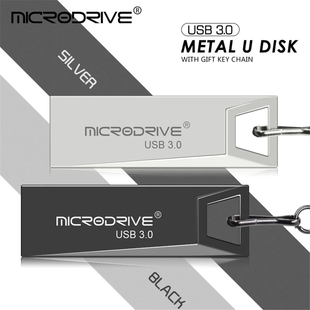 MICRODRIVE 16GB Metal U-disk High Speed USB 3.0 Flash Drive for Computer Laptop - Silver - 4