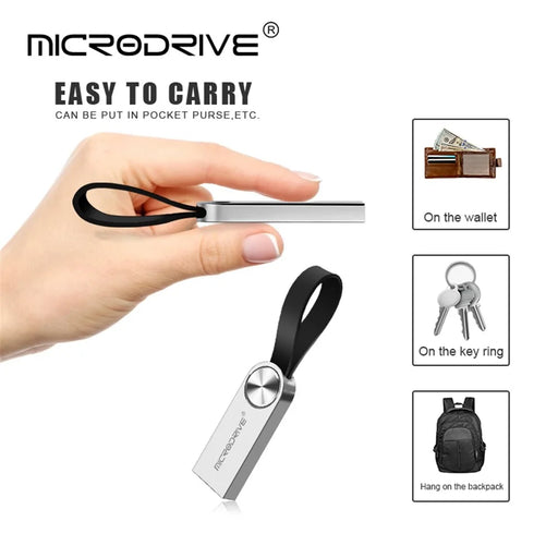 MICRODRIVE 128GB USB Flash Drive CD Veins Round Decor Computer U-disk - Black+Red - 2