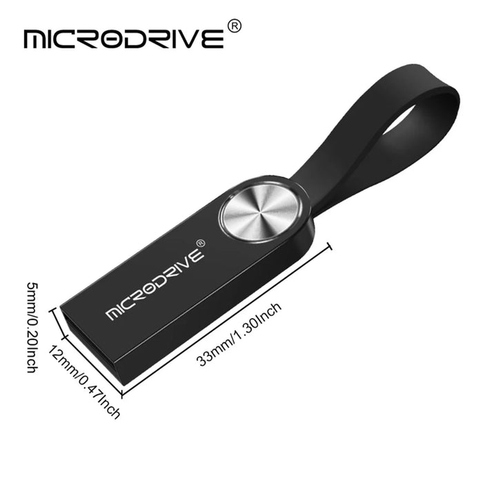MICRODRIVE 128GB USB Flash Drive CD Veins Round Decor Computer U-disk - Black+Red - 6