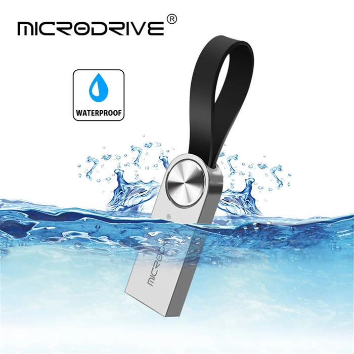 MICRODRIVE 16GB USB Flash Drive CD Veins Decor Computer Laptop U-disk - Black - 3