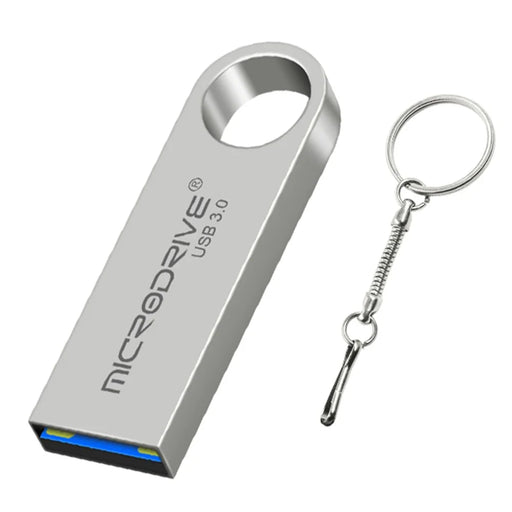 MICRODRIVE E9 128GB Metal U-disk High Speed USB 3.0 Computer Flash Drive - Grey - 1