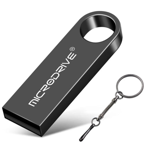 MICRODRIVE E9 16GB USB 2.0 Laptop Computer U-disk Metal Flash Drive - Black - 1