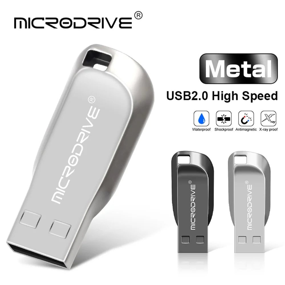MICRODRIVE CZ50 16GB U Disk Data Storage USB 2.0 Flash Thumb Drive - Silver - 6