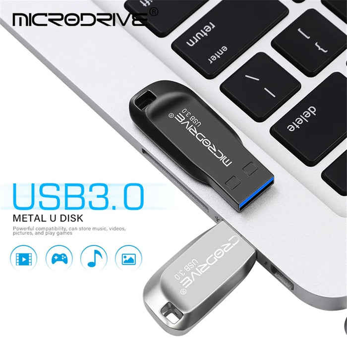 MICRODRIVE CZ50 64GB USB 3.0 Flash Drive High Speed Transfer Data Thumb Stick - Black - 4
