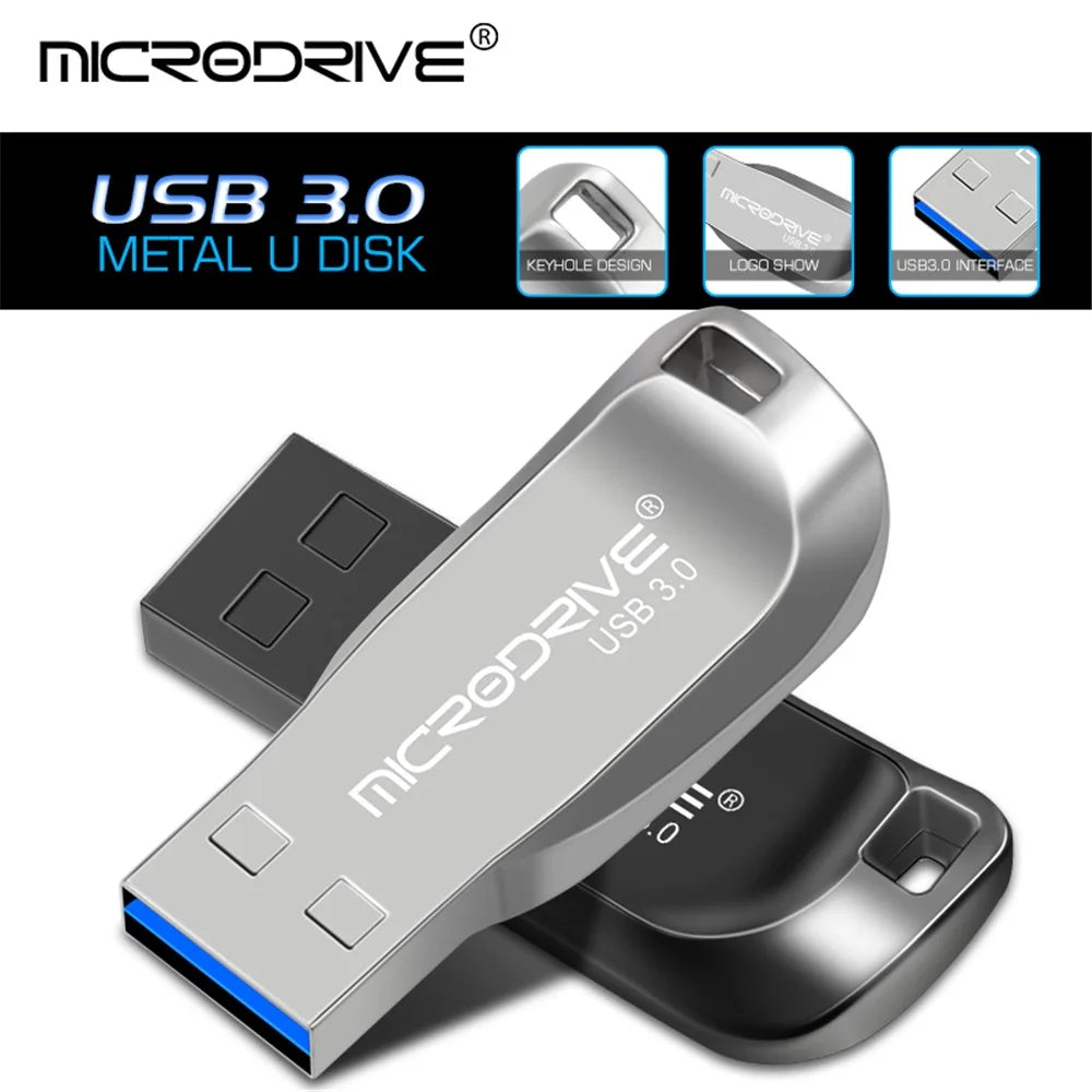 MICRODRIVE CZ50 32GB Photo Storage Thumb Stick USB 3.0 Data Flash Drive - Silver - 5