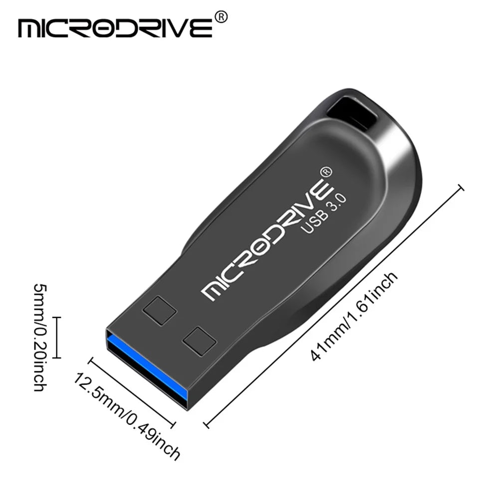 MICRODRIVE CZ50 32GB Photo Storage Thumb Stick USB 3.0 Data Flash Drive - Silver - 6