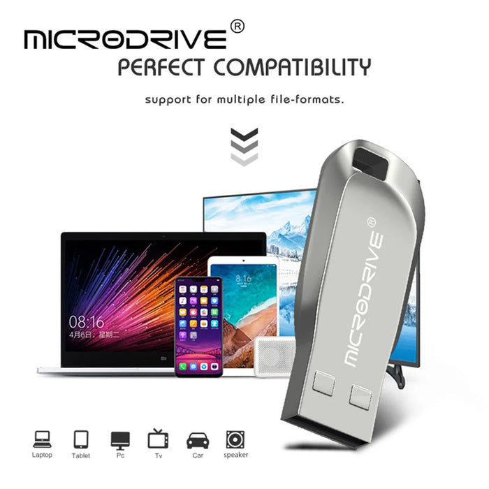 MICRODRIVE CZ50 64GB Metal Data Storage Thumb Stick USB 2.0 Flash Drive - Black - 2