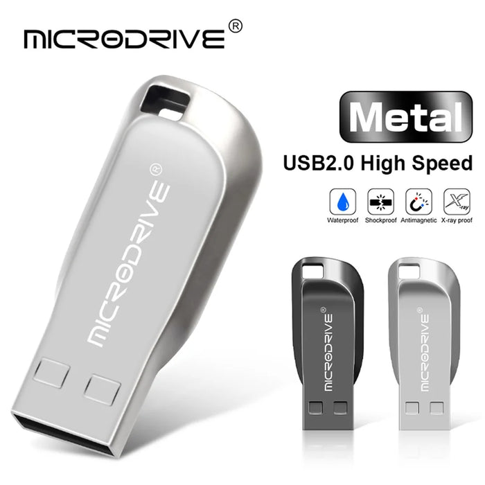 MICRODRIVE CZ50 64GB Metal Data Storage Thumb Stick USB 2.0 Flash Drive - Black - 6