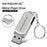 MICRODRIVE 4GB Data Storage Thumb Stick Key Ring Design USB 2.0 Flash Drive - Grey - 6
