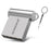 MICRODRIVE 128GB USB 2.0 Mini Metal Flash Drive Portable U-Disk with Hook - Grey - 1