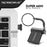 MICRODRIVE 128GB USB 2.0 Mini Metal Flash Drive Portable U-Disk with Hook - Grey - 3