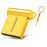 MICRODRIVE USB 2.0 Flash Drive 8GB Mini Metal U-Disk with Hook - Gold - 1