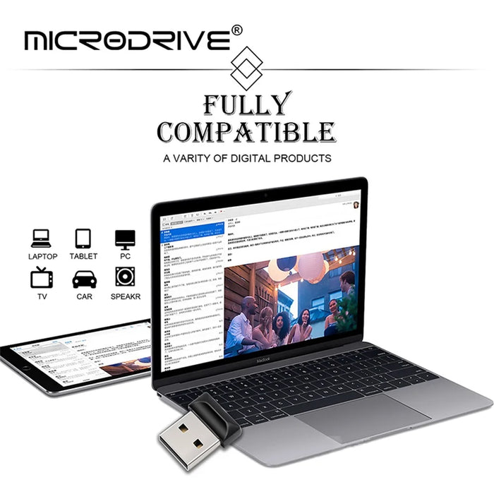 MICRODRIVE 128GB Mini Size Thumb Stick Data Storage USB 2.0 Flash Drive - 2