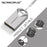 MICRODRIVE Mini Metal U-Disk Portable USB 2.0 8GB Flash Drive - Silver - 4