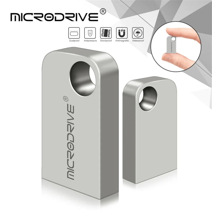 MICRODRIVE 128G Smart Chip USB 2.0 Flash Drive Mini Thumb Drive USB Stick - 5