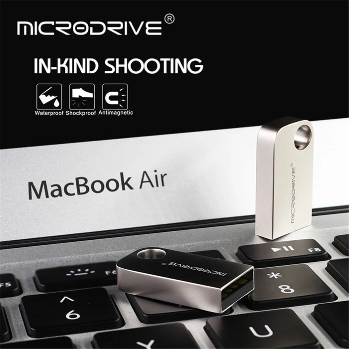 MICRODRIVE 128G Smart Chip USB 2.0 Flash Drive Mini Thumb Drive USB Stick - 7