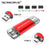 MICRODRIVE 64GB 2-in-1 USB 2.0 / Type-C U-Disk Phone Laptop Computer Flash Disk - White - 3