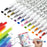 FLYSEA FS-2BR 24Pcs / Box Soft Tip Acrylic Markers Paint Pens Water-Based Pens for Glass Ceramic Paper - 2