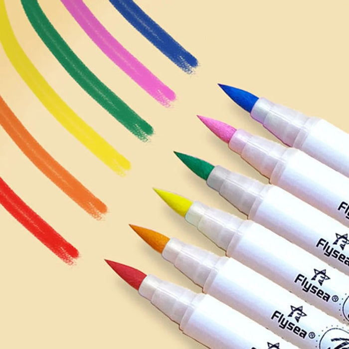 FLYSEA FS-2BR 24Pcs / Box Soft Tip Acrylic Markers Paint Pens Water-Based Pens for Glass Ceramic Paper - 3