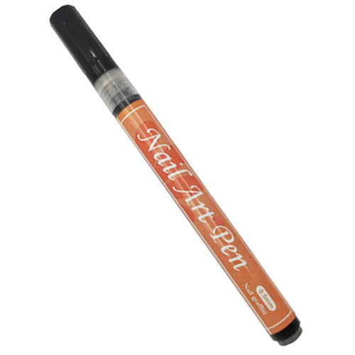 FLYSEA NA-5 Nail Art Pens 0.5mm Fine Tip Quick Drying Graffiti Dotting Acrylic Marker Pens - Black - 1