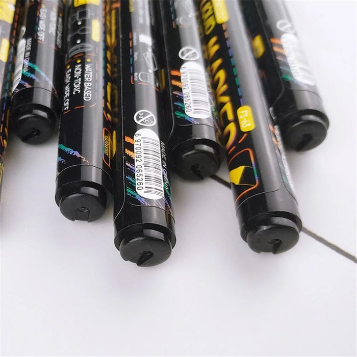 FLYSEA FS-63 8Pcs Paint Pens Set Liquid Chalk Markers Pens Fluorescent Pen 1mm Extra Fine Tip - 6
