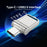 MICRODRIVE 128GB Mini Flash Drive High Speed USB 2.0 / Type-C Metal U-Disk - Black - 7