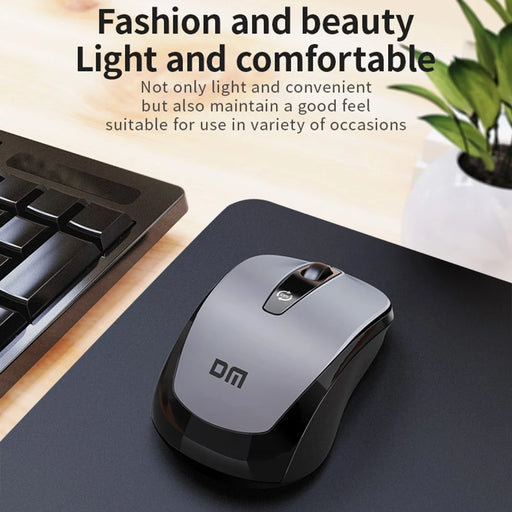 DM K8 2.4GHz Wireless Mouse Silent Optical Computer Mouse for Laptop PC - 2