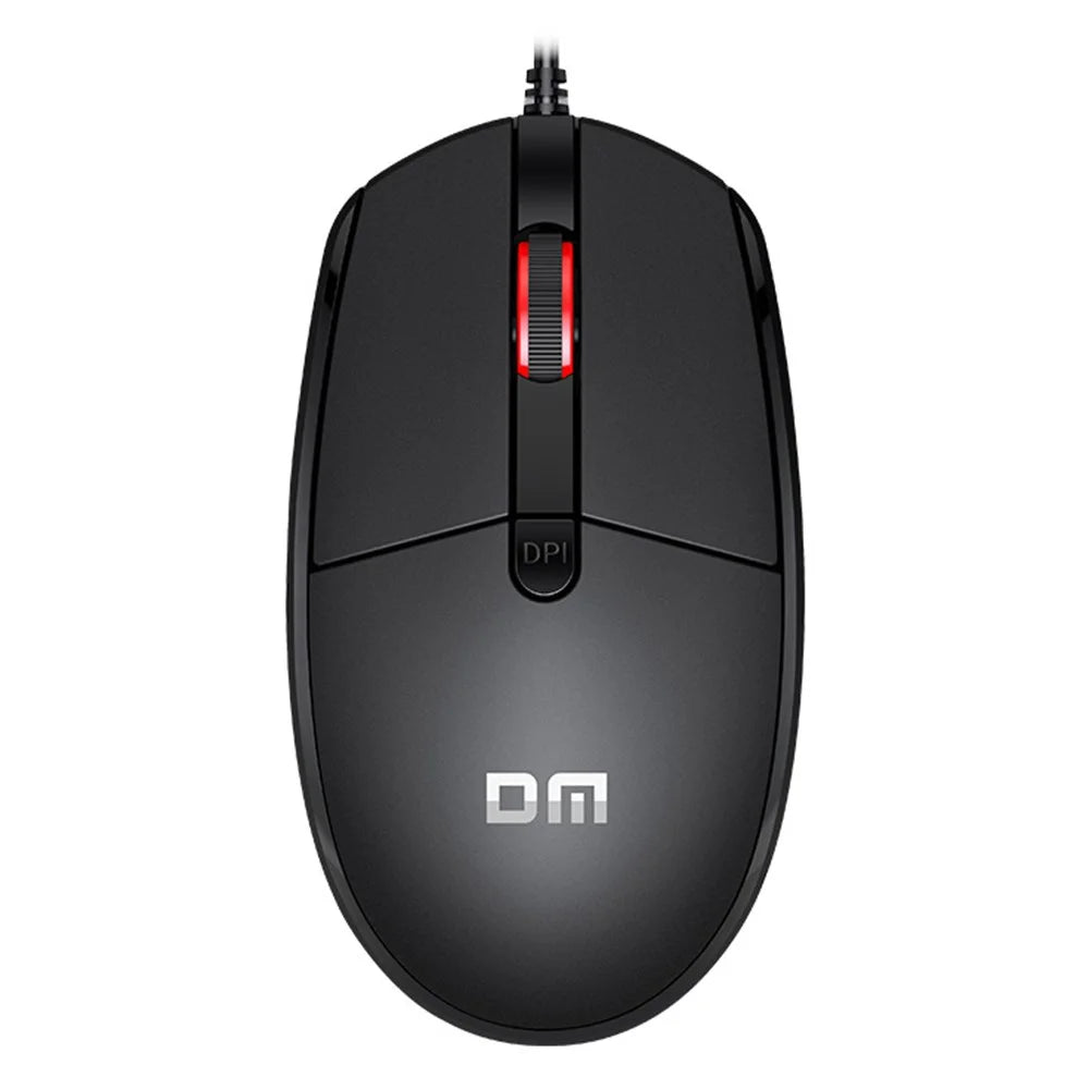 DM K3 Wired USB Cable Ergonomic Laptop Computer Mouse for Home and Office - 1