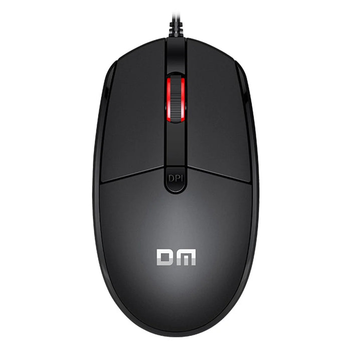 DM K3 Wired USB Cable Ergonomic Laptop Computer Mouse for Home and Office - 1
