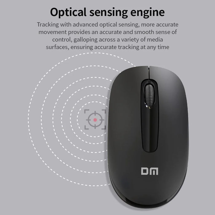 DM K6 Slim Mouse 2.4GHz Wireless Business Working Mouse (without Battery) - 5