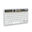 BENWIS OT-CKB-WH Crystal Keyboard Ultra Thin 78-key Bluetooth-compatible Keyboard with Backlit - White - 1