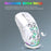HXSJ T26  Wireless Mouse Bluetooth5.1 + 2.4Ghz Dual Modes 4800 DPI RGB Backlit Mouse - White - 4