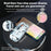 M133 Transparent Bluetooth-compatible / 2.4G Wireless Gaming Mouse RGB Light Computer Laptop Mice (CE Certified) - Blue - 3