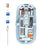 M233 Transparent Mouse Wireless Bluetooth-compatible Three Mode Silent Mice for PC Laptop (CE Certified) - Blue - 1