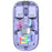 M533 2.4G+Bluetooth-compatible 5.0 Dual Mode Transparent Wireless Mouse with RGB Light - Purple - 1