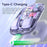 M533 2.4G+Bluetooth-compatible 5.0 Dual Mode Transparent Wireless Mouse with RGB Light - Purple - 4
