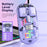 M533 2.4G+Bluetooth-compatible 5.0 Dual Mode Transparent Wireless Mouse with RGB Light - Purple - 5