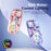 M533 2.4G+Bluetooth-compatible 5.0 Dual Mode Transparent Wireless Mouse with RGB Light - Purple - 6