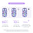 M533 2.4G+Bluetooth-compatible 5.0 Dual Mode Transparent Wireless Mouse with RGB Light - Purple - 7