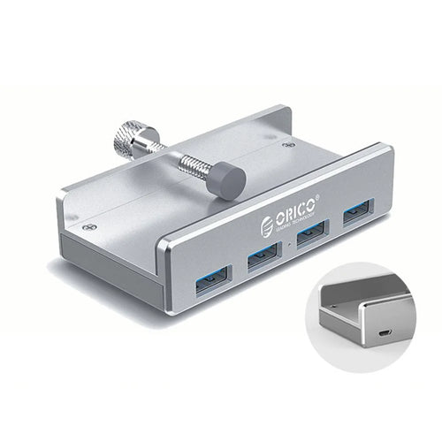 ORICO MH4PU-P Aluminum Alloy 4 Ports USB3.0 Clip-type Hub - 1