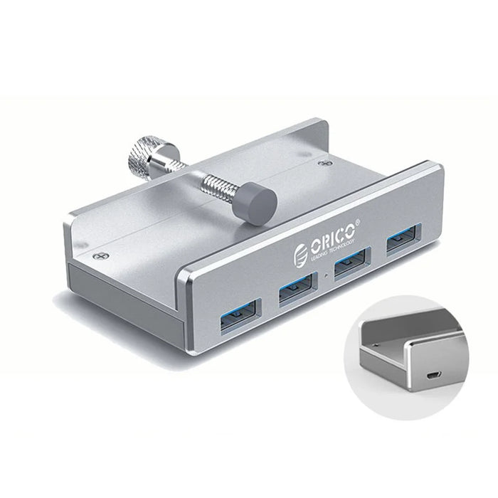 ORICO MH4PU-P Aluminum Alloy 4 Ports USB3.0 Clip-type Hub - 1