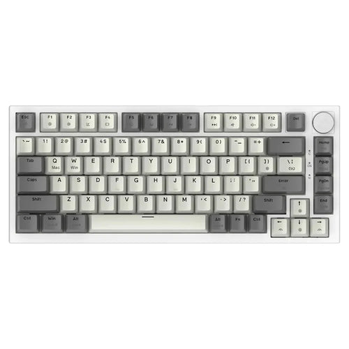 ATTACK SHARK K85 Type-C Wired Mechanical Keyboard Wired 82 Keys Magnetic Switch RGB Gaming Keyboard - Grey - 1