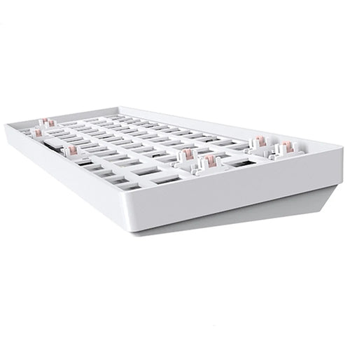 TESTER 68 Hot Swappable 2.4G Wireless+Bluetooth-compatible Mechanical Keyboard Kit - White - 1
