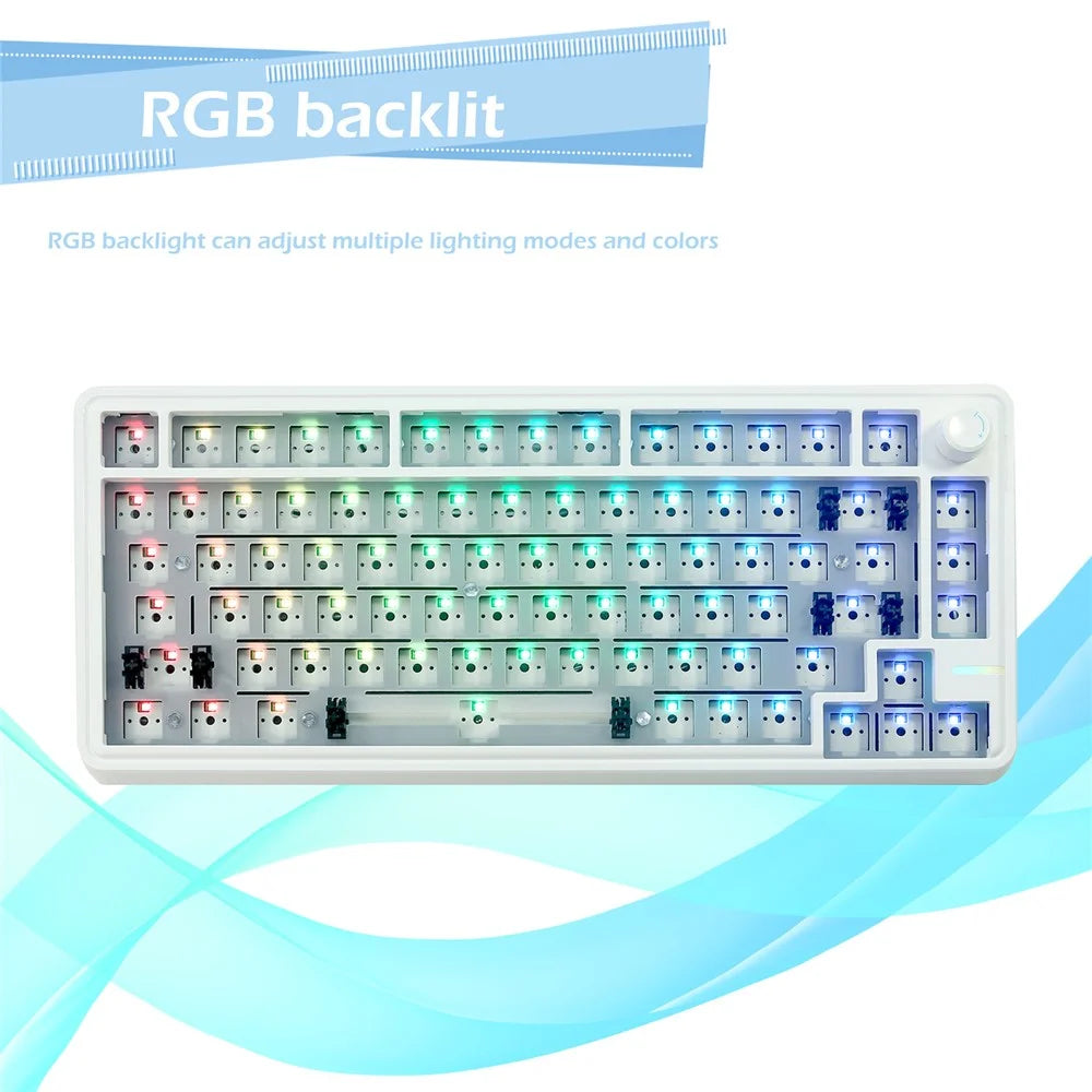 LS02 Gasket-Mounted Mechanical Keyboard Kit Support Bluetooth-compatible / Wired / Wireless Connection - 4