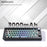 GMK67-S Hot Swappable Wireless+Wired+Bluetooth-compatible Keyboard Kit with Screen, RGB Backlight - Black - 2