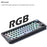 GMK67-S Hot Swappable Wireless+Wired+Bluetooth-compatible Keyboard Kit with Screen, RGB Backlight - Black - 4