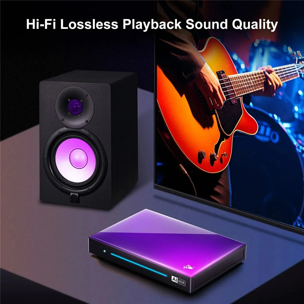 H96 Max M9 Set Top Box Android 14.0 4GB RAM 32GB ROM WiFi6 1000M LAN BT5.4 TV Box - US Plug - 5